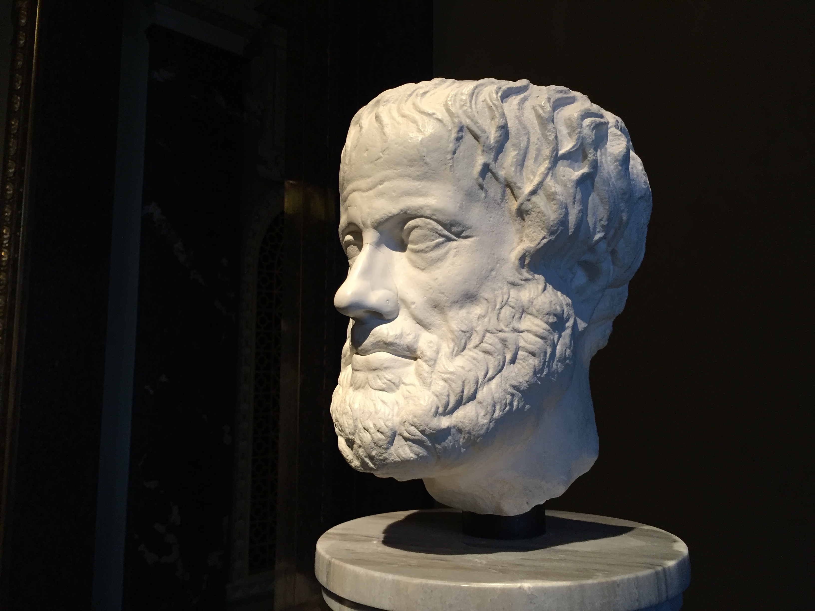 Tượng bán thân Aristotle.