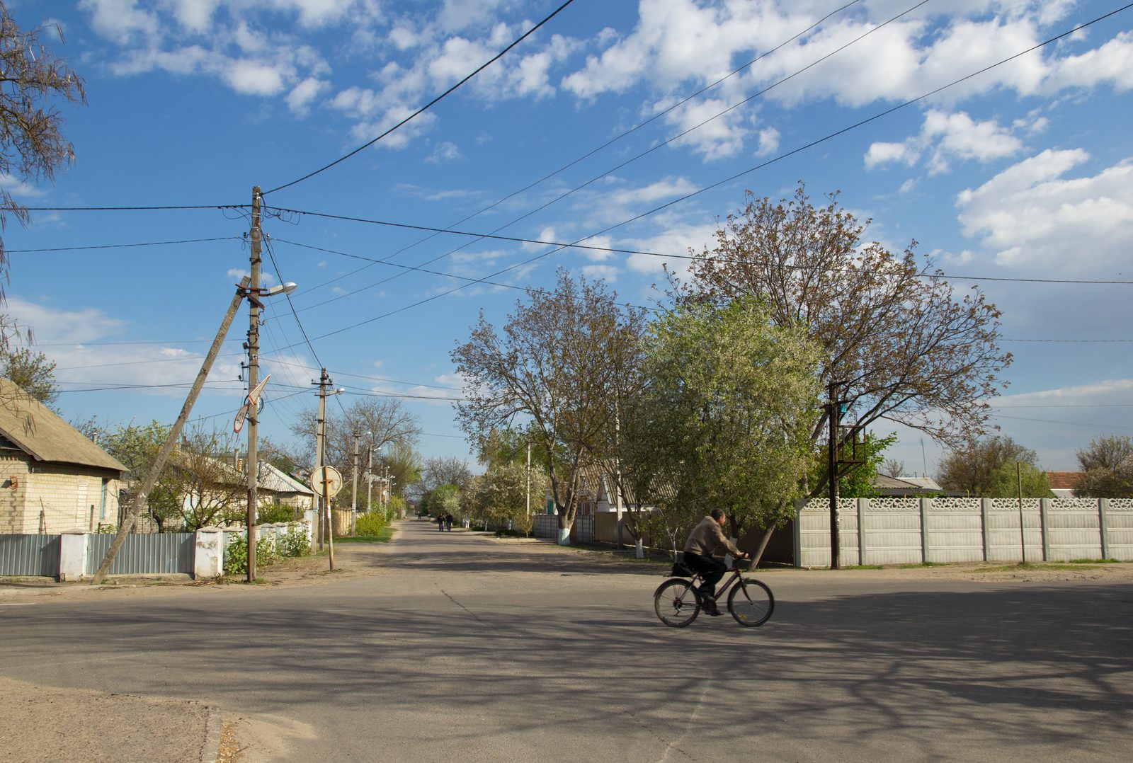 Quang cảnh thị trấn Oleshky, tỉnh Kherson.